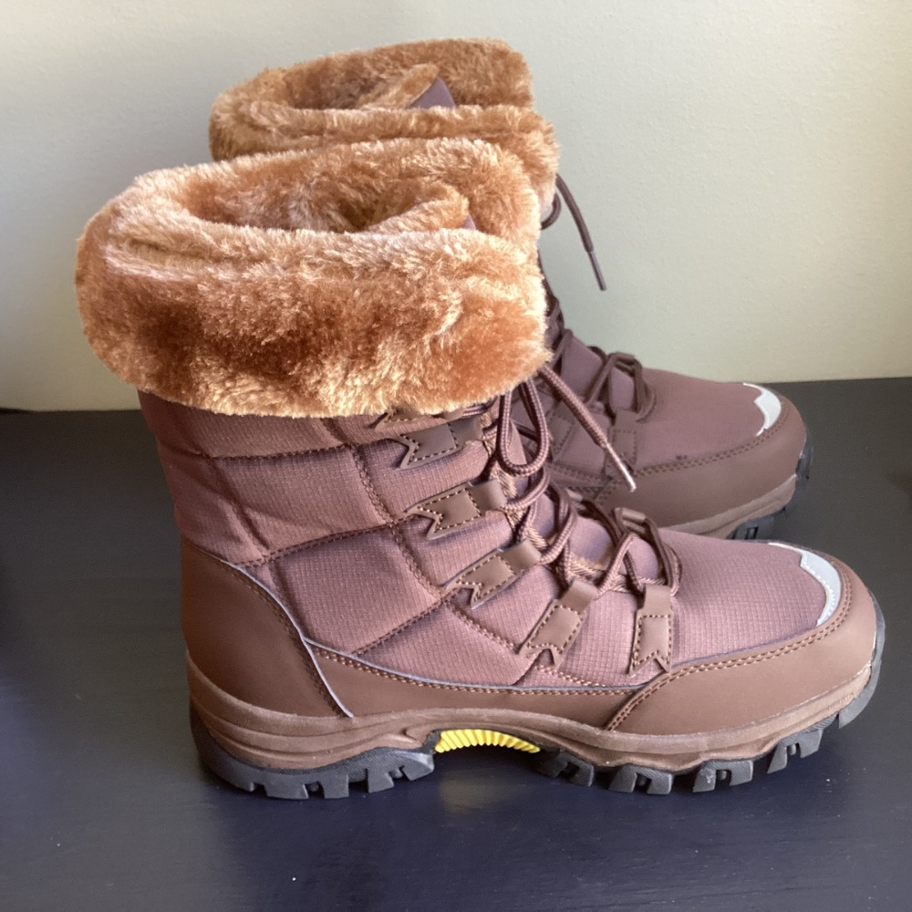 Ladies OrthoPolar Brown Hiking, Snow Boots Faux Fur Size EU 41 or US 8.5 - Picture 2 of 6